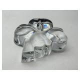 Baccarat Crystal Clover Paperweight