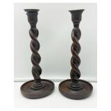 Pr Antique Candlesticks