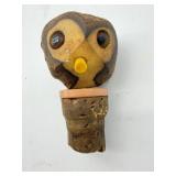 Wooden Owl Bottle Stopper
