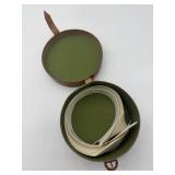 Leather Collar Box with Contents