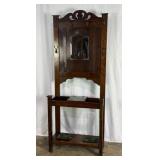 Antique Oak Hall Tree