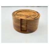 Corsican Olive Wood Coaster Set
