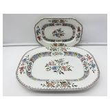 2 Masons Ironstone Platters