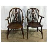 2 Wheelback Armchairs