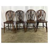 Four Wheelback Chairs-8524