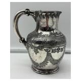 Silver Plated Chased Pitcher