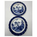 2 Booths Real Old Willow Plates