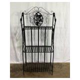 Black Metal Folding Shelf