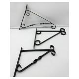 Three Metal Brackets