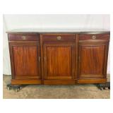 Antique Marble Top Sideboard-9501