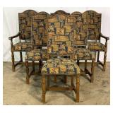 Set 6 Vintage Upholstered Chairs
