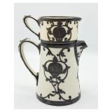 Decorative Creamer and Sugar Set