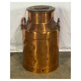Copper Milk Can with Lid-9651