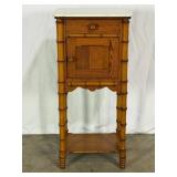 Antique Marble Top Cupboard-9515