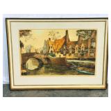 Framed Color Etching Artwork-9609