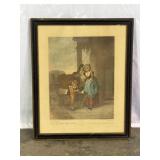 Antique Framed Etching-7