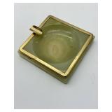 Onyx and Brass Ashtray