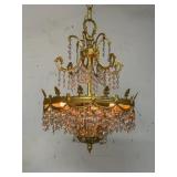 Gilded Brass Chandelier-9502