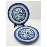 2 Blue Willow Plates