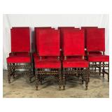 Set 10 Upholstered Chairs-9497