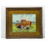 Signed Framed Pastel-9614