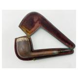 Antique Briar Pipe with Case