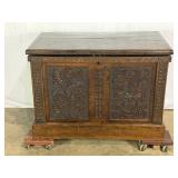 Antique Carved Coffer-9530
