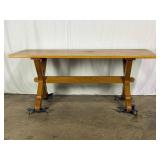 Oak X-Base Table-9459