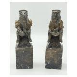 Pr Soapstone Carved Figures