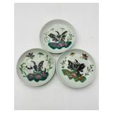 3 Antique Oriental Saucers
