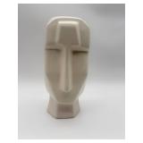 Modernist Moai-Style Head Sculpture-10590