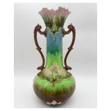 Majolica Two-Handled Vase-10583
