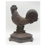 Cast Iron Rooster Doorstop Sculpture-10587