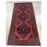Vintage Hand-Knotted Balouchi Rug-1175