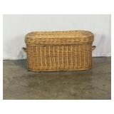 Oval Lidded Basket-10521