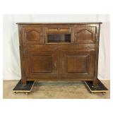 Antique Narrow Cupboard-10498