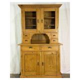 Antique Pine Kitchen Cupboard-10688