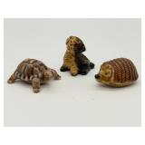 3 Wade England Porcelain Animal Figurines