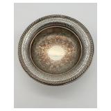 Decorative Silver-Plated Footed Bowl