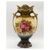 Antique Floral English Vase