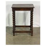 Side Table with Bobbin Twist Legs-10508