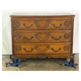 Antique Three-Drawer French Chest-10686