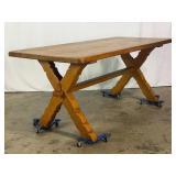 X Based Dining Table-10713