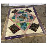 Handmade Multicolor Patchwork Quilt-A-85