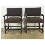 Pr Antique Armchairs-10611