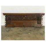 Wall Shelf with Hooks-10632