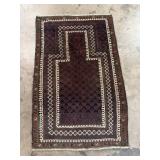 Vintage Handwoven Turkaman Rug-1247