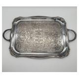 WM Rogers Ornate Silverplate Tray