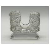 Cut Glass Knife Rest or Napkin Holder