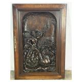 Antique Carved Wood Panel-10105